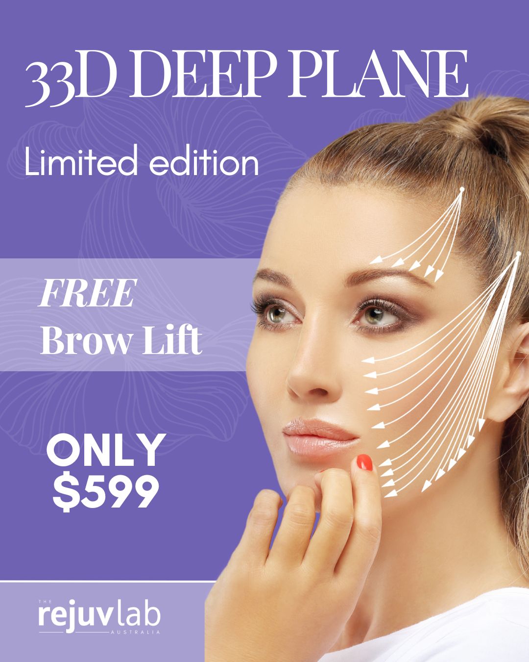 33D HIFU DEEP PLANE LIFT WITH FREE BROW LIFT